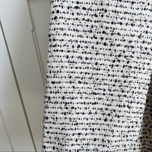 Tory Burch Tweed Pencil Boucle Sweater Slit Pleat Skirt - Picture 3 of 5